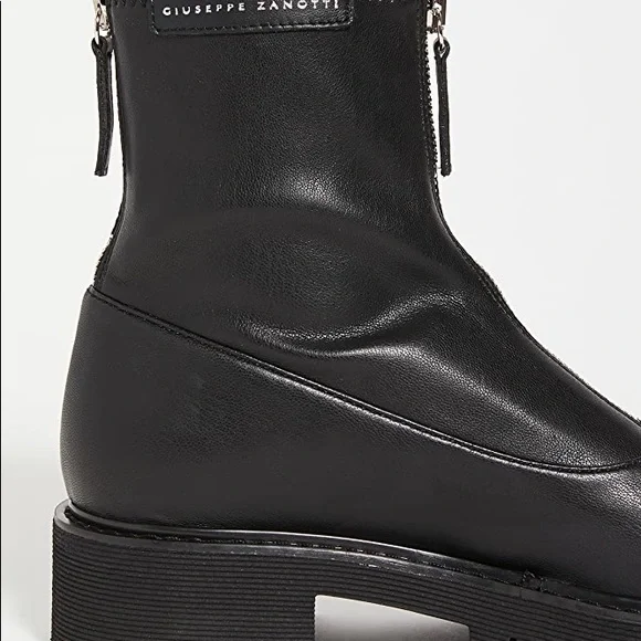 Giuseppe Zanotti Zip Up Combat Boots in Black Size 6.5 - Picture 12 of 13